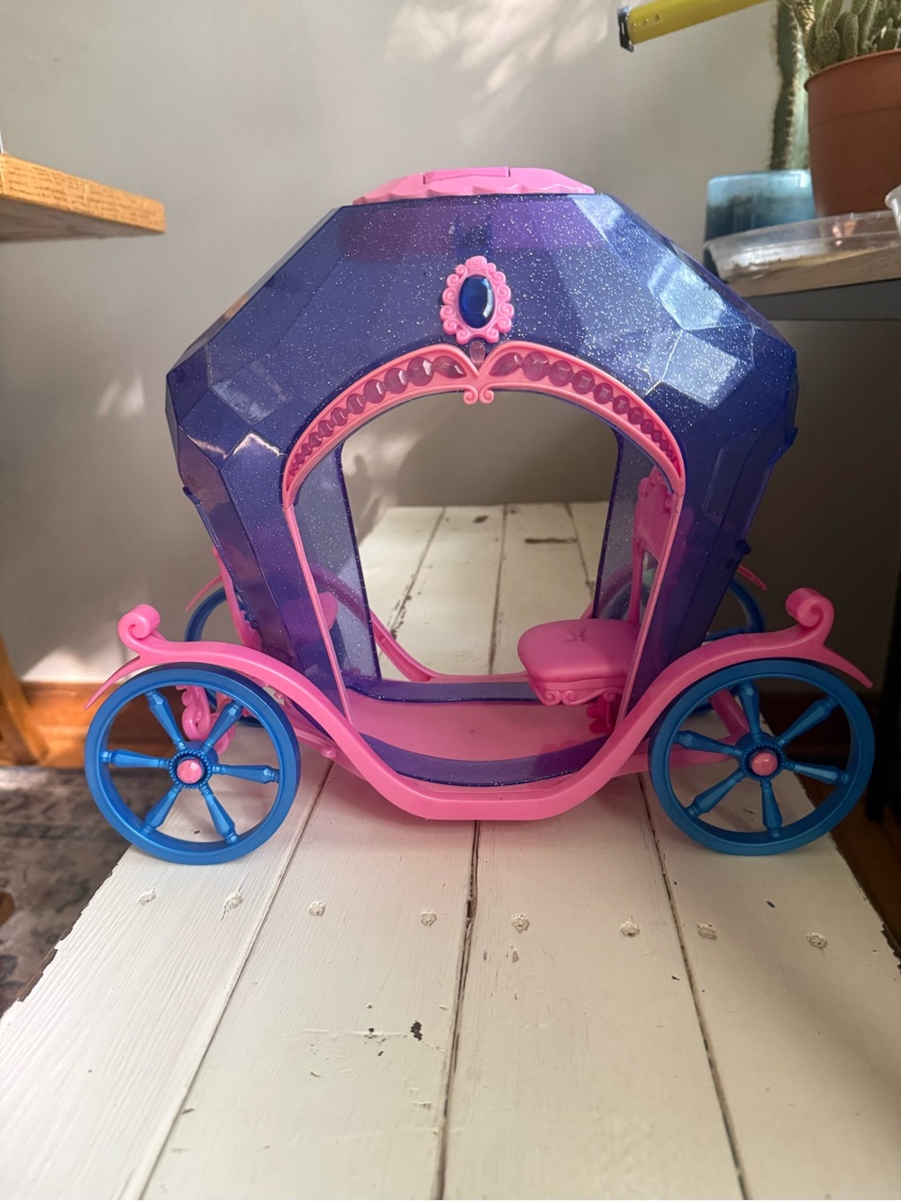 Barbie Diamond Castle Carriage Only Mattel 2008 Tested and works